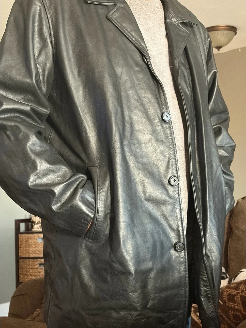 Merona 100%genuine leather jacket
